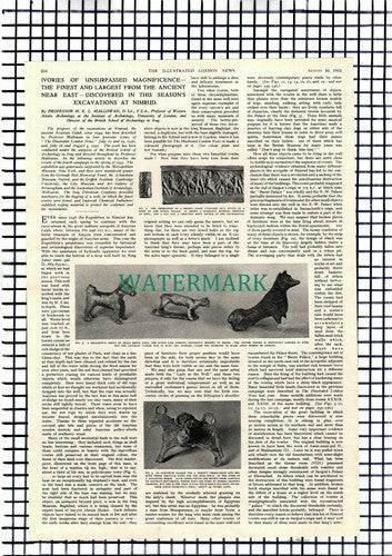 Prof Mallowan Nimrud Excavations  - 1952 Article