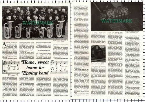 The Epping Forest Band Essex Benjamin Hiscott Sidney Hills - 1984 Article
