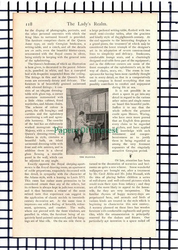 (6717) Queen Alexandra King's Royal Yacht Messrs Waring - c .1900 Article