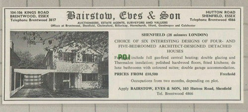 (C481) Shenfield Essex House Sale Clip - 1966