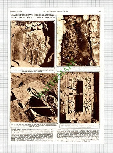 Dr J Papadimitriou Mycenae Graves Greek Archaeological Society -1952 Article