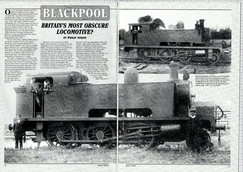 BLACKPOOL Engine 2-6-OT Locomotive Knott End Railway Isaacson - 1996  Article