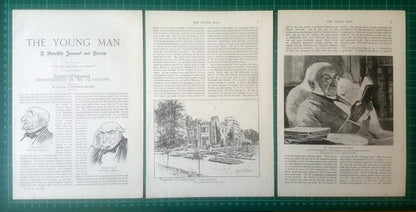 Mr William Gladstone Hawarden Castle Rev J Guinness Rogers - 1896 Article