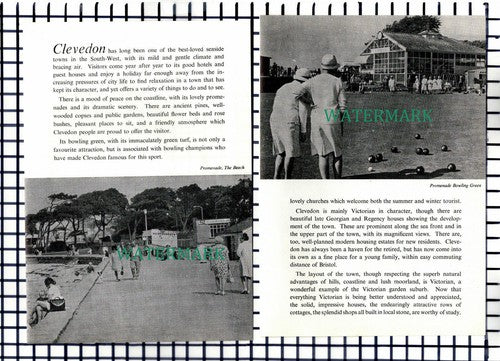 (7386) Clevedon Avon ~ 1975  12-Side Small Article