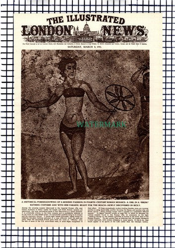 Vinicio Gentili Piazza Armerina Sicily Imperial Roman Villa - 1952 Article