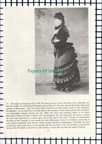 C5881) Dora Wickham Halliday Wimbledon   / Mary C French - Cutting