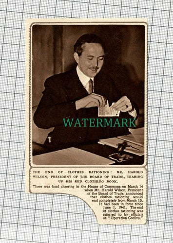 C2154) End Of Clothes Rationing Harold Wilson Board of Trade - 1949 Clip