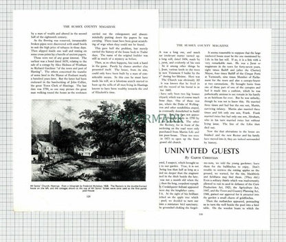 (6623) All Saints Church Rectory Hastings Richard Life - 1954 Article