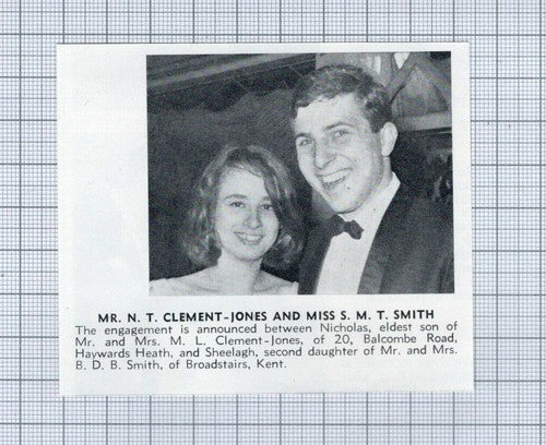 (5284) Nicholas T Clement Jones Sheelagh M T Smith Broadstairs  - 1966 Clip