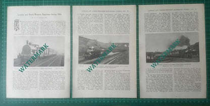 London & North Western Railway Expresses Trains -  1904 Article