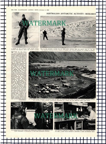 Research Stations Heard & Macquarie Islands - 1953 Article
