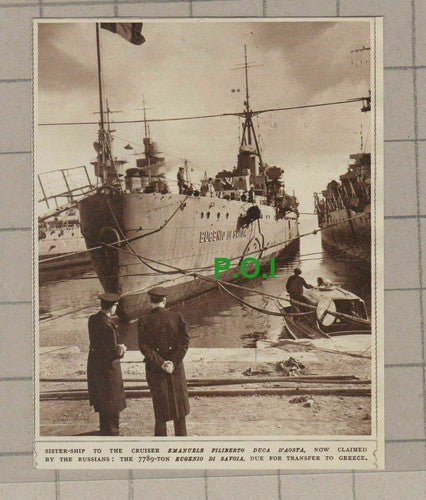C2262) EUGENIO DI SAVOIA Ship Claimed By The Russians - 1948 Clip