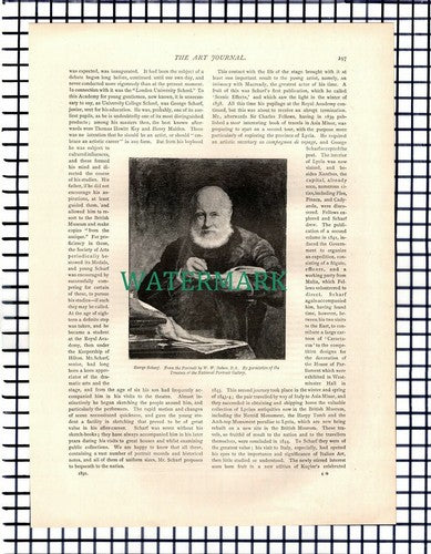 Mr George Scharf National Portrait Gallery - c.1895 Article
