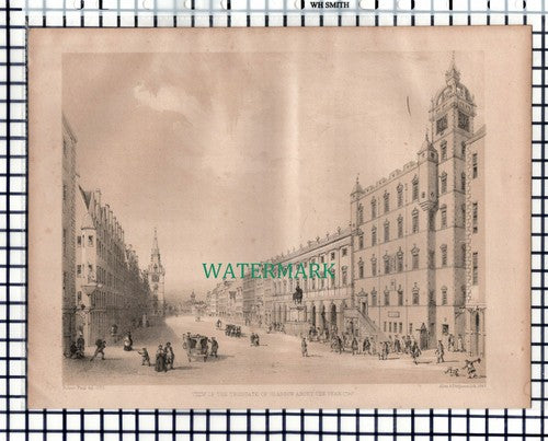 (2139)  Trongate Glasgow Scotland    - 1848 Print