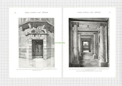 GLASGOW SAVINGS BANK PARKHEAD EDINBURGH Honeyman  - 1909 Book Prints