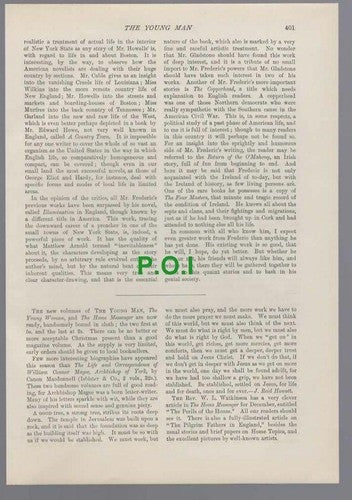 (5715) Harold Frederic Novelist & Journalist William Clarke  - 1896 Article
