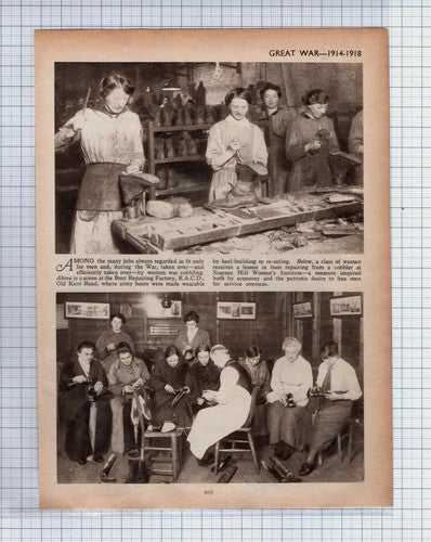 Scaynes Hill  WI  / Boot Repairing Factory Old Kent Road -c.1934 Clipping