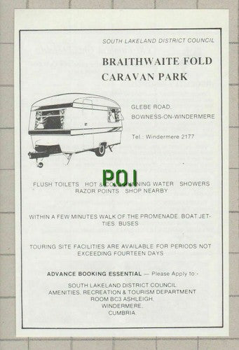 (5375) Cumbria Grand Hotel Grange Over Sands / Braithwaite Fold Caravan  - c1975