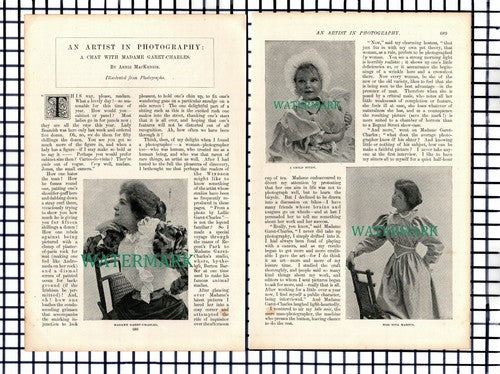 (8061) Madame Garet-Charles Photography - c.1900 Article