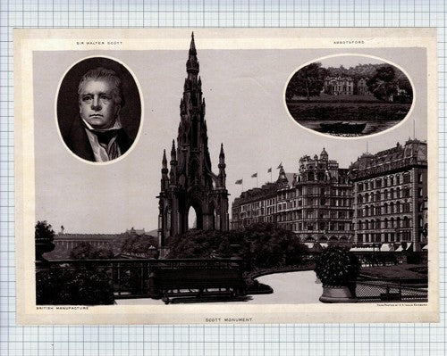 (5817) Sir Walter Scott Monument Edinburgh -   c.1900 Book Print