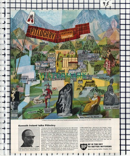 (95) Pitlochry Festival Theatre Kenneth Ireland Scotland BP   -   1964 Cutting