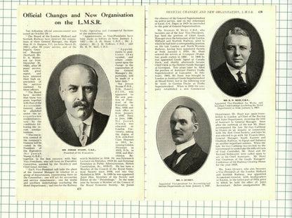 sir Josiah Stamp LMSR London Midland Scottish Railway  Quirey  - 1926 Article