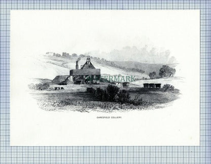 NEWCASTLE ON TYNE  GARESFIELD COLLIERY MINE MINING PRINT 1987 (X1711)