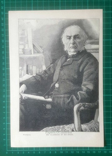 Mr William Gladstone Hawarden Castle Rev J Guinness Rogers - 1896 Article