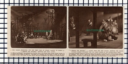 C6692) Covent Garden Ballet MIRROR FOR WITCHES Leslie Edwards   -  1952 Cutting