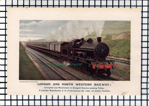 C5764) London & North Western Railway 4-6-0 No 1161 Sir Robert Turnbull - 1917