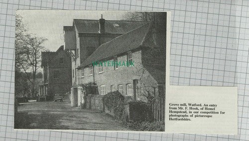 C1693) Grove Mill Watford Mr F Hook Hemel Hempstead  -1967 Clip