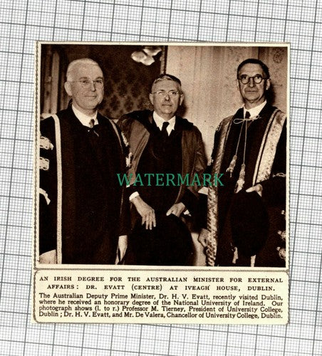 C2293) Dr H V Evatt Iveagh House Dublin De Valera Tierney - 1948 Clip