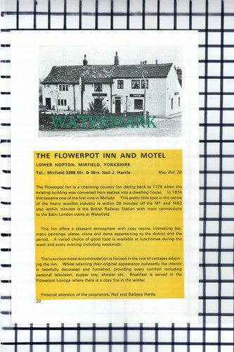 C6818) Flowerpot Inn Lower Hopton Hartle / Devonshire Arms Bolton Abbey Cutting
