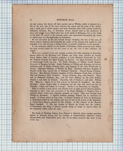 (6204) Howsham Hall Malton Yorkshire - c.1880 Article & Print - See condition!