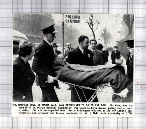 Mr Barnett Cross Maida Vale London  - 1950 Small News Cutting