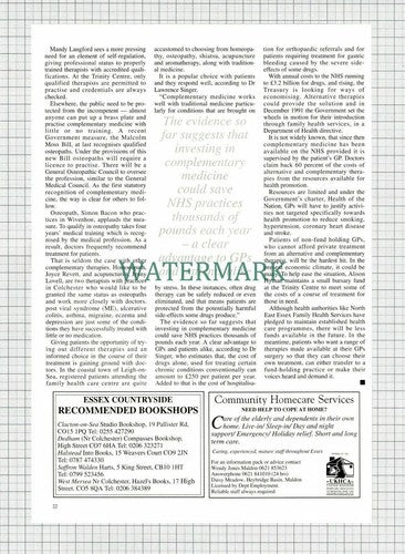 (6905) Trinity Centre Colchester Essex Alison Hyman   - 1994 Article