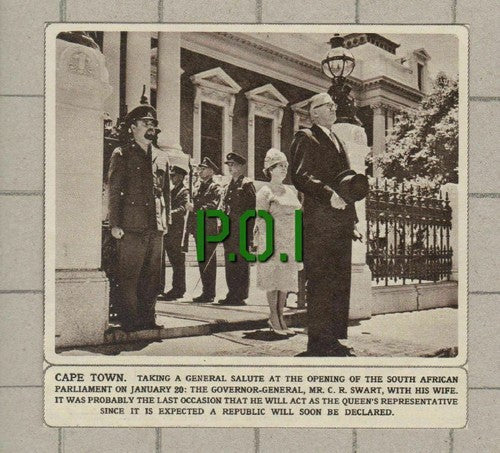 (5245) Mr C R Swart Opening South African Parliament Cape Town - 1961 Clip