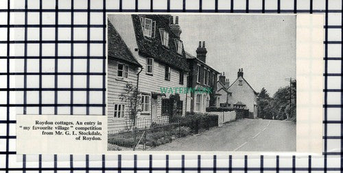 C7298) Roydon Essex Cottages - 1967 Cutting