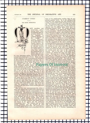 The Hotel Metropole London - 1886 Article