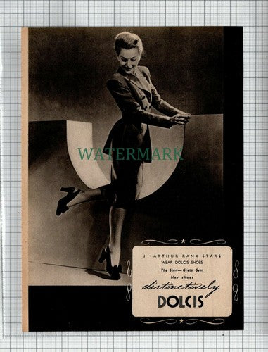 (201) Ronsonol Lighter Fuel / GRETA GYNT Dolcis Shoes Advert - 1948 Cutting
