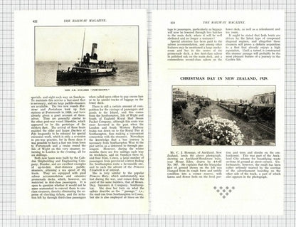 Isle Of Wight Steamers Portsdown Southern Railway - 1930 Article