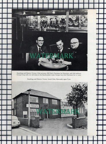 (6013) Hazelrigg Victory Club Newcastle  / Chirton Social North Shields - 1970