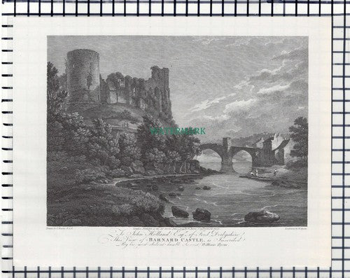 Auckland Castle Bishop Auckland  / Barnard Castle - c.1960s Book Print