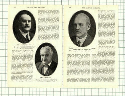 sir Josiah Stamp LMSR London Midland Scottish Railway  Quirey  - 1926 Article
