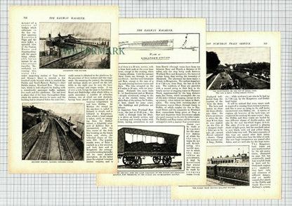 (8438) Dublin and South Eastern Railway Kingstown Station   - 1908 Article