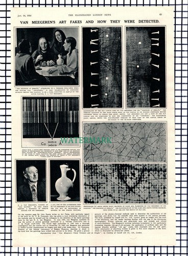 Van Meegeran Art Fake Detection - 1950 Article