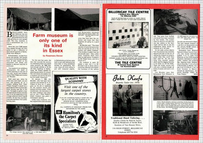 Barleylands Farm Museum Billericay Essex Peter Philpot - 1985 Article