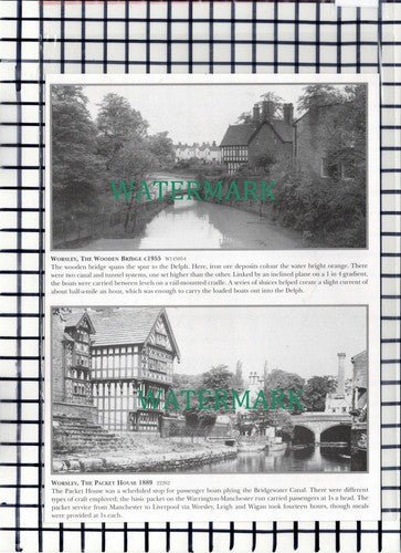 C7287) Worsley The Packet House / Wooden Bridge  - Cutting