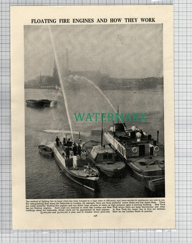 (8579) Floating Fire Engine London  - c.1950s