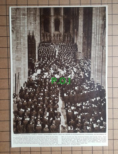 (X220) Oundle School Peterborough Cathedral Robin Miller Milford Keyte 1961 Clip